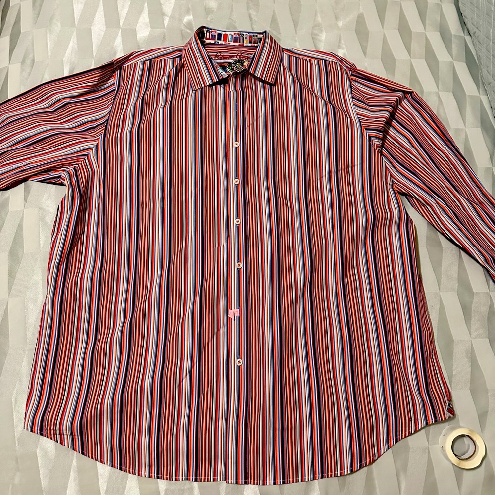 Great Robert Graham XXL Orange, Blue, White and Red